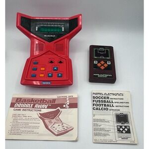 Vintage Mattel Electronics Soccer Handheld & Bambino‎ Basketball "Dribble Away"
